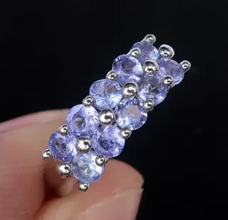 Eternity Faith Ring - Soul Elevation - .925 zilver, Tanzaniet