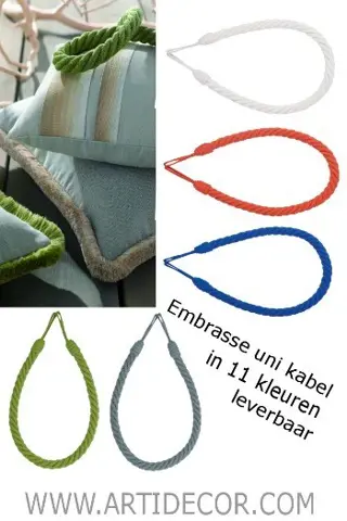 Embrasse Uni kabel (leverbaar in 11 kleuren)