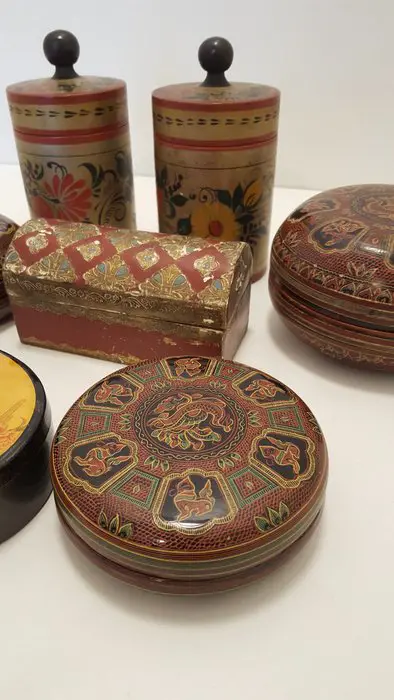 Juwelendoosje, opbergdoosjes (7) - Hout, Plastic