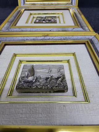 vierkanten (3) - Art Deco - Hout