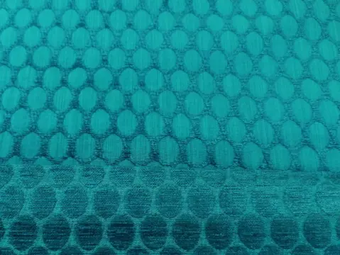 Spectaculaire gebeitelde stof van zijde en katoen - 430 x 140 cm - Fluweel, Katoen, Zijde - 21e eeuw