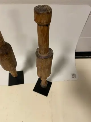 Keukengerei (2) - Kunst en ambachten - Hout (Eik)