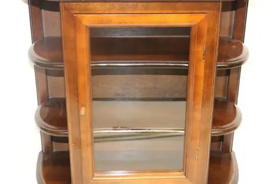 Klassiek presentatie of vitrine kastje - Hout (Eik)