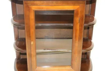 Klassiek presentatie of vitrine kastje - Hout (Eik)