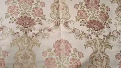 SAN LEUCIO stof voor luxe meubels - 500 x 145 cm - Hars/polyester, Katoen, Zijde - 21e eeuw