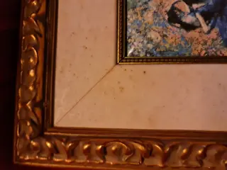 Degas - Galeria de Arte El Greco with certificate - Vuur geëmailleerde plaat, op de manier van Limoges en boek (2) - Impressionisme - email, stof, hout, metaal