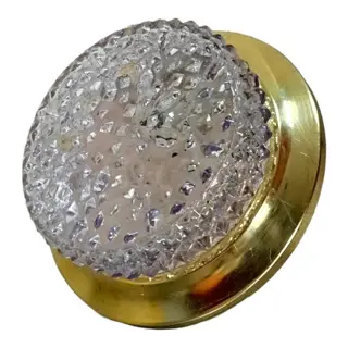 Muurlamp (1) - Modern - Glas, Glas (glas-in-lood), Messing, Metaal