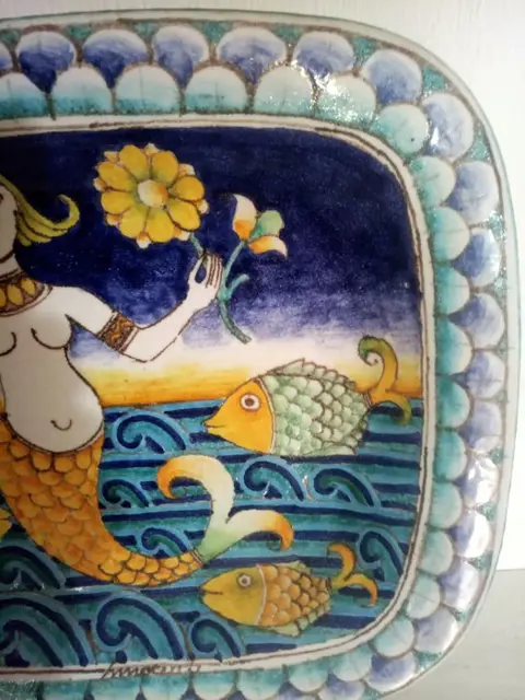 Schaal/kom - Majolica (lood glazuur)