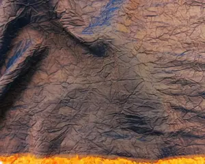 Fijne iriserende zijden tafzijde in dubbele hoogte 700 x 310 cm - Hars/polyester, Zijde - 21e eeuw