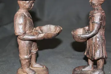 Boerenpaar met offerschalen (2) - Legering