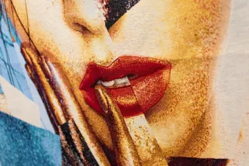 140x120cm!!! Schitterend wandtapijt in pop-artpatroon in gobelin-stof - Katoen, ander - 21e eeuw