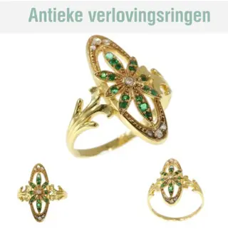 Verkoop van prachtige antieke verlovingsringen