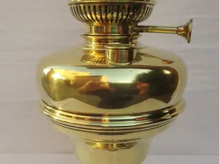 Joseph Lempereur & Lambert Bernard - Brevete L&B - Grote antieke koperen olielamp - "La Lampe Belge" (1) - Koper, kristalglas