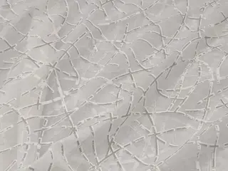 Prachtig dubbelzijdig Devorè gordijn - 660 x 300 cm - Organza & Viscose - 2015