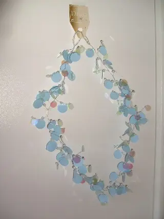 GUIRLANDE (PARELMOER) SLINGER BLAUW KRALEN 5 Stuks Nieuw