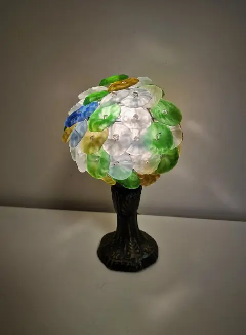 appelboom lamp - Glas, metaal