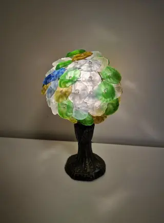 appelboom lamp - Glas, metaal