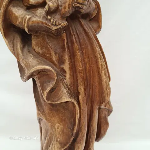 Maria en Jezus - 46 cm hoog (1) - Hout, Polychrome