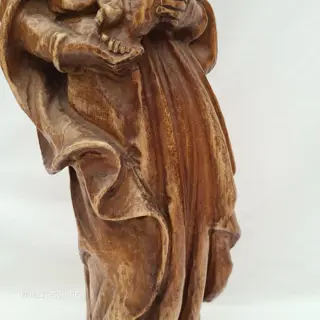 Maria en Jezus - 46 cm hoog (1) - Hout, Polychrome