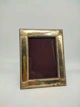 Frame-klok - Zilver gelamineerd