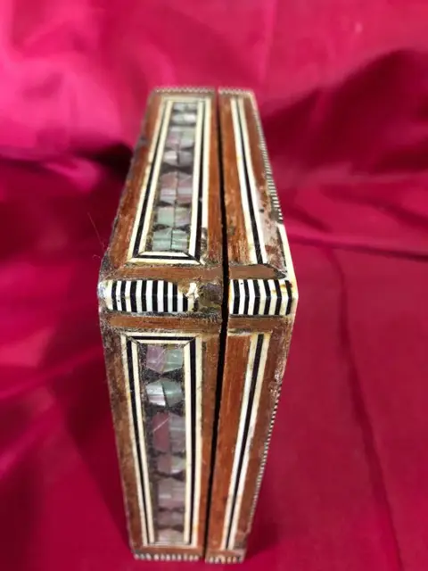 geweldig veel dozen (4) - Been, Parelmoer, stro inlegwerk