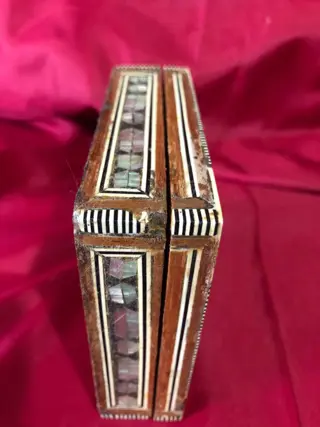 geweldig veel dozen (4) - Been, Parelmoer, stro inlegwerk