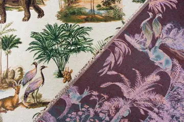 5.00 x 1.40 METER !!! Schitterende Gobelin-stof van de hoogste kwaliteit - safaripatroon - Katoen, ander - 21e eeuw