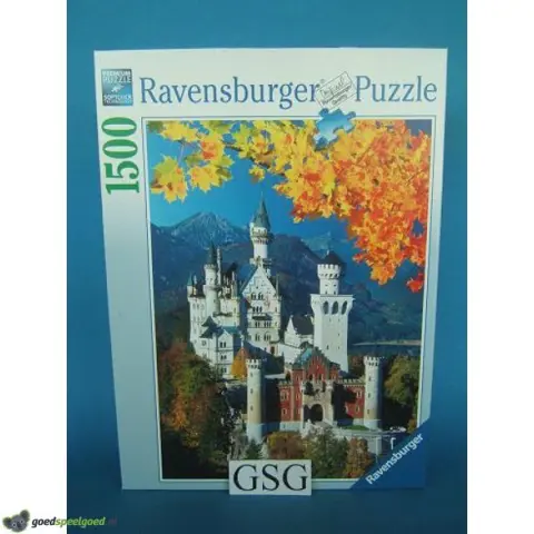 Neuschwanstein in de herfst 1500 st nr. 16 386 1