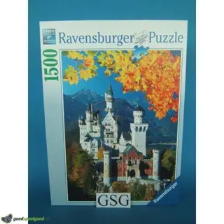 Neuschwanstein in de herfst 1500 st nr. 16 386 1