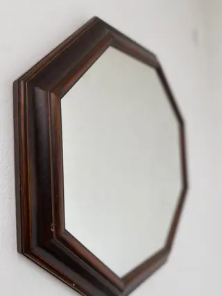 Spiegel (1) - Glas, Hout