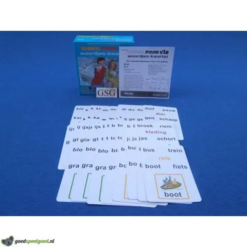 Maan roos vis woordjes kwartet nr. 60009-02