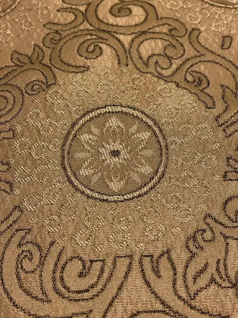 5.60 x 1.40 meter - matelassé damaststof uit San Leucio - kleur: champagne/bleek goud - Katoen, Satijn, Zijde - 21e eeuw