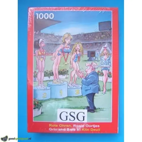 Rooie oortjes medaille 1000 st nr. P1000RO-01-01