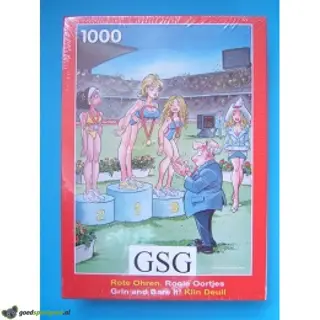 Rooie oortjes medaille 1000 st nr. P1000RO-01-01