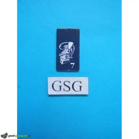 Kaartje majoor blauw nr. 60911-02