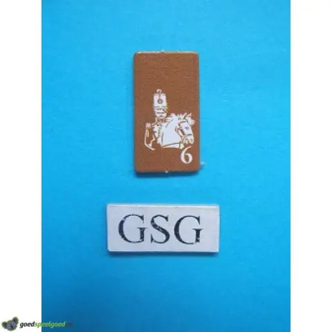 Kaartje kapitein geel nr. 60921-02