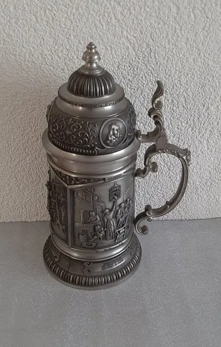 WMF - Oude Hollandse Meesters Tinnen Bierpul (1) - Tin