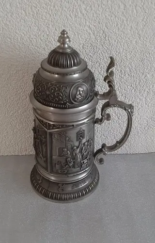 WMF - Oude Hollandse Meesters Tinnen Bierpul (1) - Tin