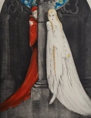 Louis Icart (1888-1950) - Margueritte et Méphistophélès