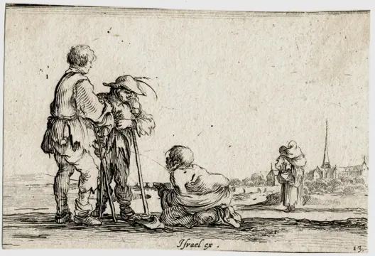 Stefano Della Bella (1610-1664) - A pair of etchings from the Caprice involving horses