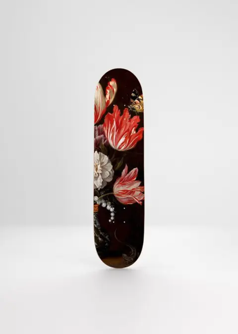 Jan Davidsz de Heem (1606-1683/84) (after) - Flowers skateboard
