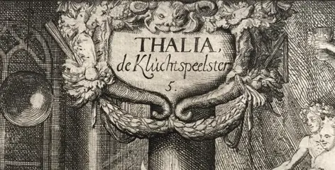 Samuel van Hoogstraten (1627 - 1678) - "Thalia"Originale primo stato