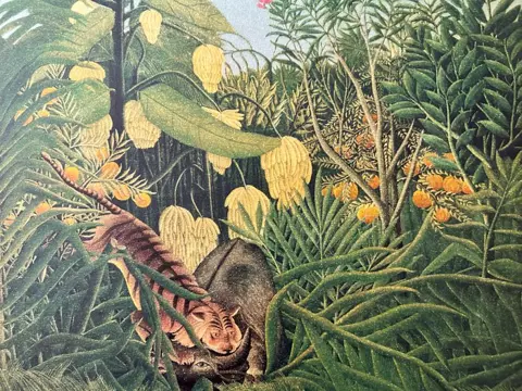 Henri Rousseau (1844-1910), d'après - Tigre attaquant un buffle