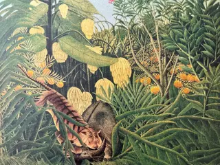 Henri Rousseau (1844-1910), d'après - Tigre attaquant un buffle