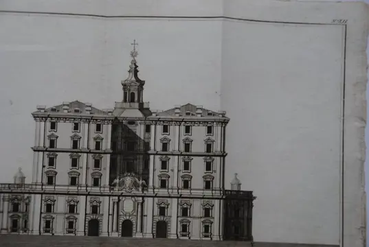 Marco Carloni (1742-1796) - Icenographia Aedis Canonicorum versus Meridiem