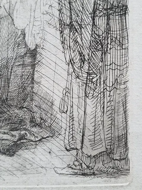 Rembrandt Van Rijn (1606-1669) - The presentation in the Temple: oblong print c. 1639