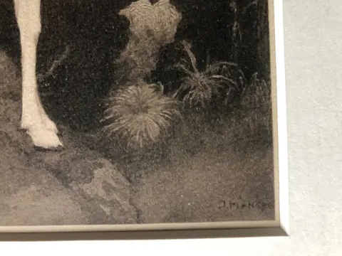 Jan Mankes (1889-1920), after - Jonge witte geit (ingelijst)