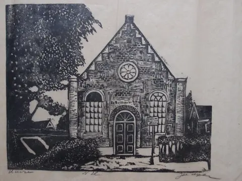 Vier drukken van Jac de Beer (1888-1946) - Giethoorn, Rijssen, Huizen, Blaricum