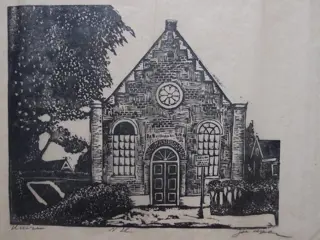 Vier drukken van Jac de Beer (1888-1946) - Giethoorn, Rijssen, Huizen, Blaricum