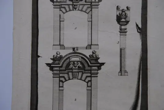 Jan Goeree (Middelburg, 1670 - Amsterdam, 1731) - Gezigt Van 'T Oude Wester-Kerkhof